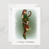 Santas Kleine Helper Amy Feestdagenkaart (Voorkant / Achterkant)