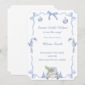 Santas Kleine Helper Baby Shower Kaart (Voorkant / Achterkant)