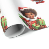Santa's kleine helper cadeaupapier (Rol Hoek)