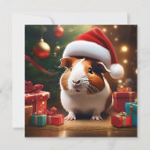 "Santa's Kleine Helper: De Kerstcavia" Kaart (Achterkant)