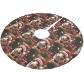 "Santa's Kleine Helper: De Kerstcaviah" Kerstboom Rok (Gekanteld)
