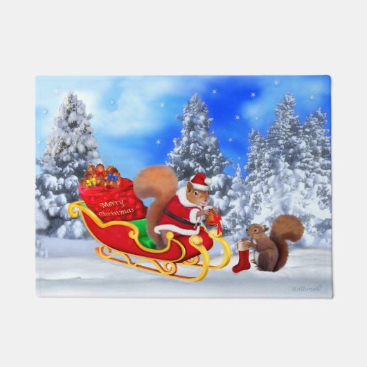 SANTA'S KLEINE HELPER DEURMAT (Voorkant)