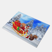 SANTA'S KLEINE HELPER DEURMAT (Schuin)