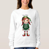 Santas Kleine Helper Elf Feestelijke Kerstmis Trui (Voorkant)