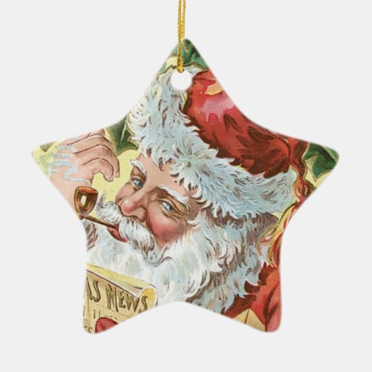 Santa's Kleine Helper Keramisch Ornament (Voorkant)
