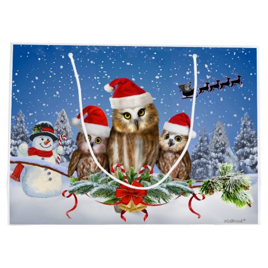 SANTA'S KLEINE HELPER LARGE CADEAUTASJE (Achterkant)