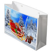 SANTA'S KLEINE HELPER LARGE CADEAUTASJE (Voorkant Gekanteld)