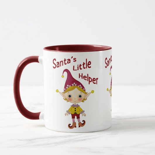 Santa's kleine helper mok (Links)