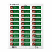 Santa's Kleine Helper Puppy Etiket (Full Sheet)
