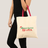 Santa's kleine helper rode seizoensgebonden boodsc tote bag (Voorkant (product))