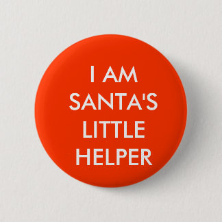 Santa's Kleine Helper Ronde Button 5,7 Cm