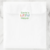 Santa's Kleine Helper Ronde Sticker (Tas)