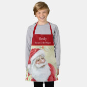 Santa's Kleine Helper Schort (Gedragen)