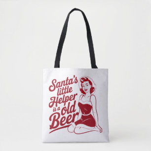 Santa's Kleine Helper Snarky Kerstmis Sarcasme Tote Bag