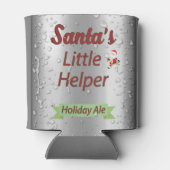 Santa's kleine helper zweten bier kan blikjeskoeler (Achterkant)