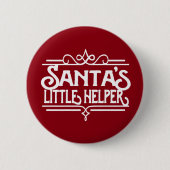 Santa's Kleine HelperButton Ronde Button 5,7 Cm (Voorkant)