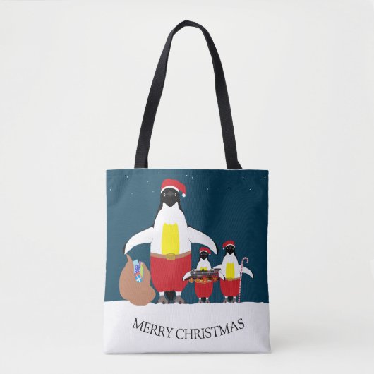 Santa's Kleine Helpers Canvas tas (Voorkant)