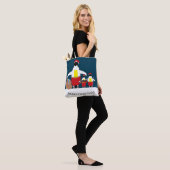 Santa's Kleine Helpers Canvas tas (Op model)