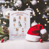 Santa's kleine helpers Dog-kerstfeest Kaart