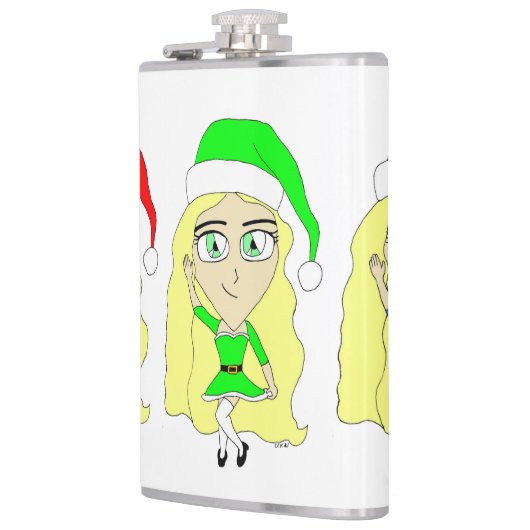 Santas kleine helpers heupfles (Links)
