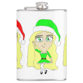 Santas kleine helpers heupfles (Voorkant)