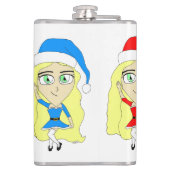 Santas kleine helpers heupfles (Achterkant)