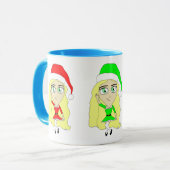 Santas kleine helpers mok (Voorkant links)