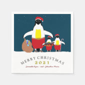 Santa's Kleine Helpers Napkin Servet (Voorkant)