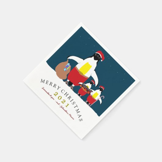 Santa's Kleine Helpers Napkin Servet (Hoek)