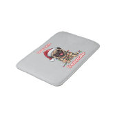 Santa's Kleine Lastpakker Pugs Badmat (Gekanteld)