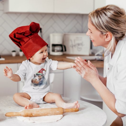 Santa's Kleine Nijlpaard, op maat Romper