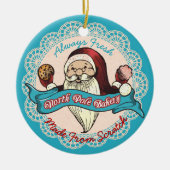 Santas koekje bakkerij culinaire kerst ornament (Voorkant)