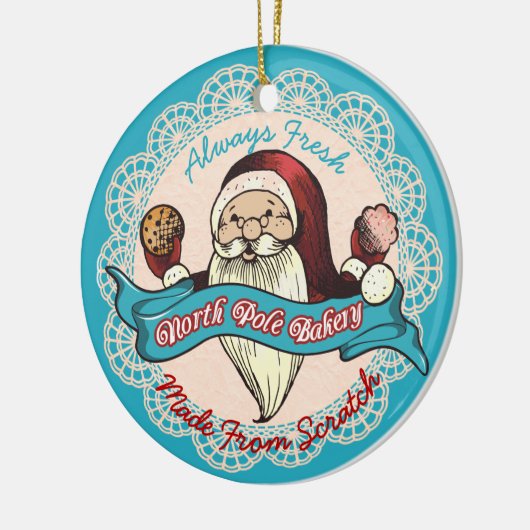 Santas koekje bakkerij culinaire kerst ornament (Links)