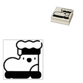 santa's laars rubberstempel (Gestempeld)