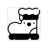 santa's laars rubberstempel (Afrduk)