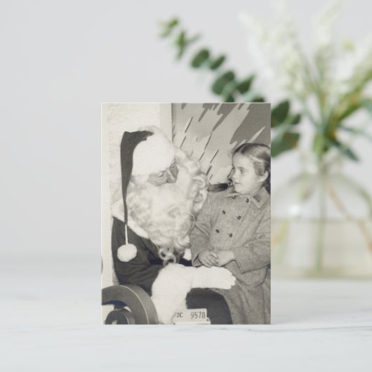 Santa's Lap Briefkaart (Staand voorkant)