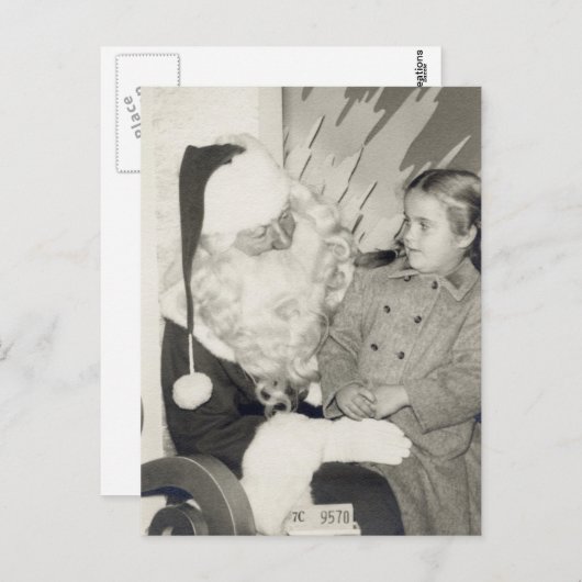 Santa's Lap Briefkaart (Voorkant / Achterkant)