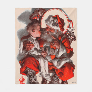 Santa's Lap Fleece Deken