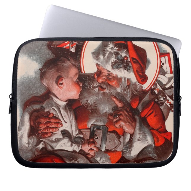 Santa's Lap Laptop Sleeve (Voorkant)
