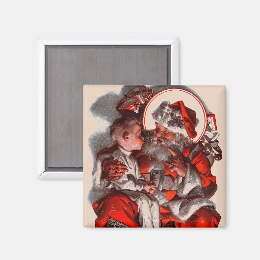 Santa's Lap Magneet (Voorkant / Achterkant)