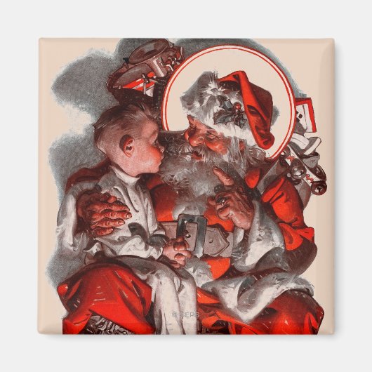 Santa's Lap Magneet (Voorkant)
