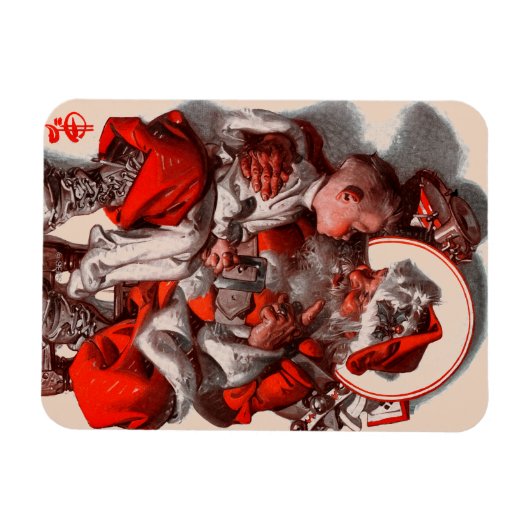 Santa's Lap Magneet (Horizontaal)