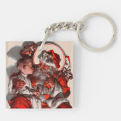 Santa's Lap Sleutelhanger (Achterkant)