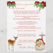 Santa's Letter Reindeer North Pole Red Bows (Voorkant)