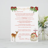 Santa's Letter Reindeer North Pole Red Bows (Staand voorkant)