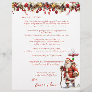 Santa's Letter to Child Rendier Noordpool