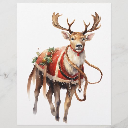 Santa's Letter to Child Rendier Noordpool (Achterkant)