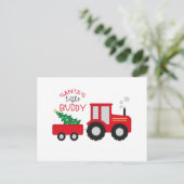 Santa's Lil' Buddy Briefkaart (Staand voorkant)
