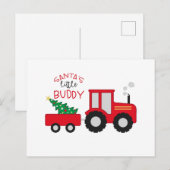 Santa's Lil' Buddy Briefkaart (Voorkant / Achterkant)