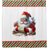 Santa's List Douchegordijn (Voorkant)